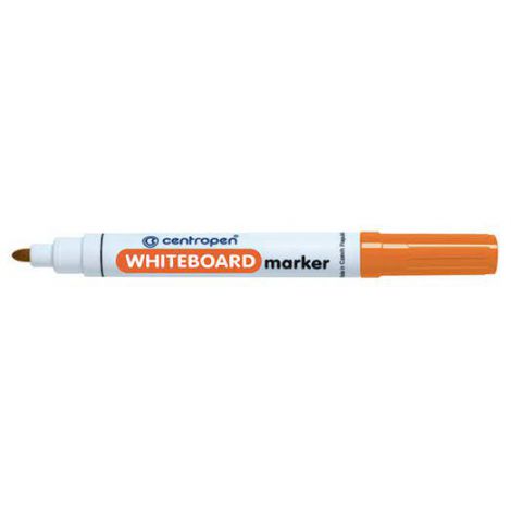 Marker suchościeralny Centropen okrągły 2.5mm, Pomarańczowy